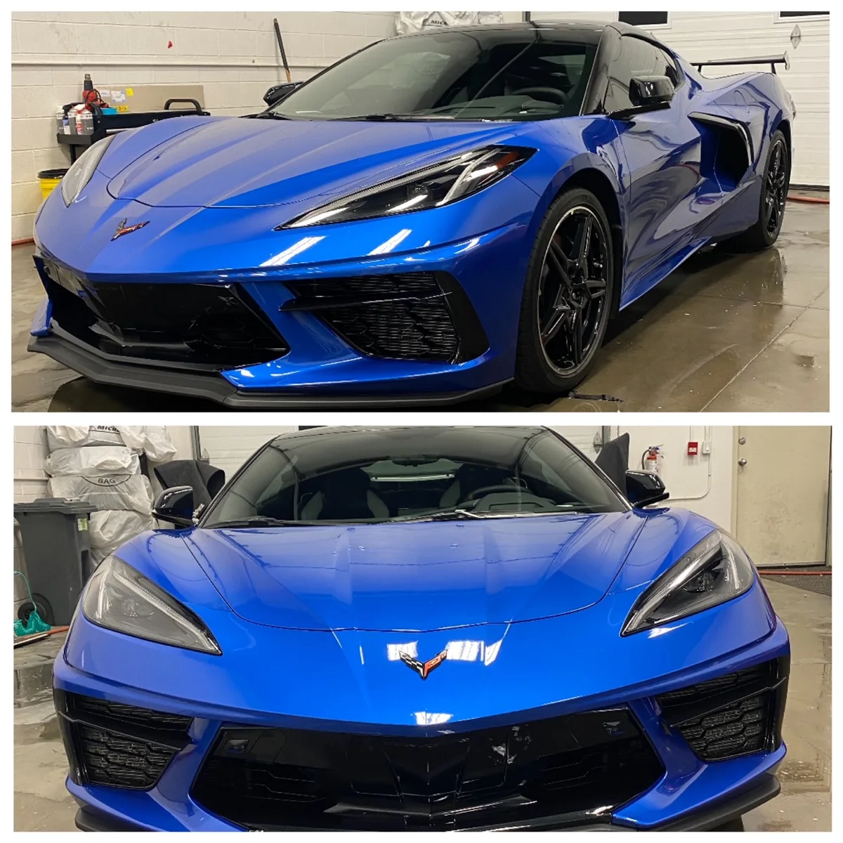 Corvette — blue exterior