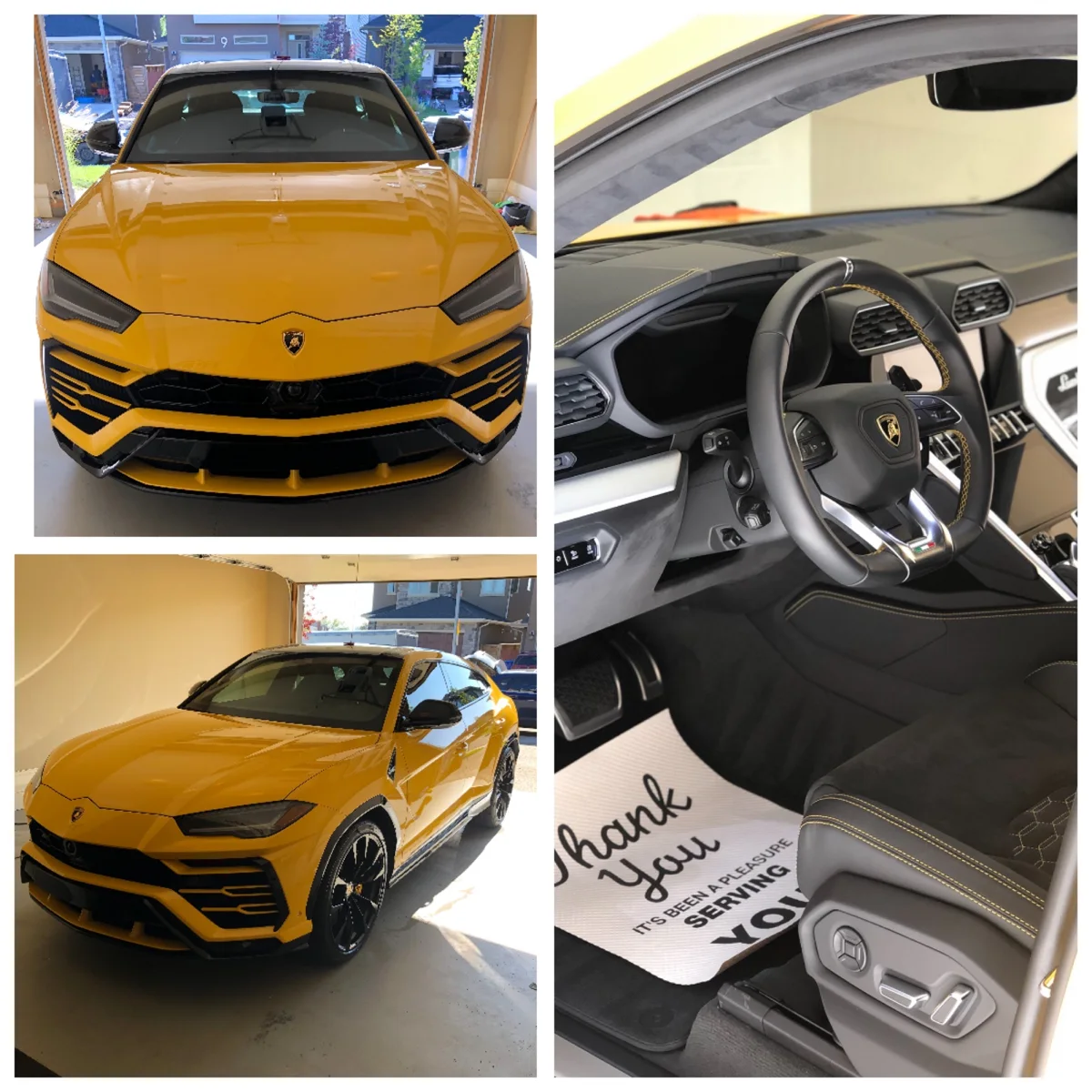Lamborghini — yellow finish